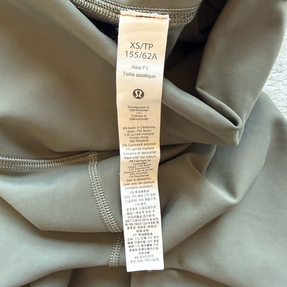 Lululemon Wunder Train High-Rise Tight 24" *Asia Fit in Grey Sage Size XS - Picture 11 of 14